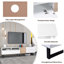 Modern TV Stand For 80'' TV With Double Storage Space-2082004402