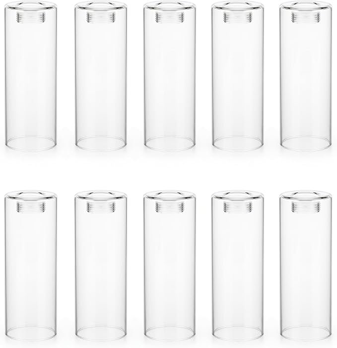 16 cm H Cylinder Glass Lamp Shade in Clear