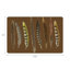 Ensemble de table rectangulaire marron en plumes de faisan-754043035