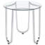 Table d'appoint ronde en verre