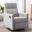 Chaise berçante moderne rembourrée avec sièges moelleux, pivotant et inclinable pour un confort ultime