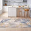 Tapis Cove moderne à poils courts, style aquarelle abstraite, bleu, gris, or, crème, ivoire, lavable à la machine, antidérapant, pour l'intérieur et l'extérieur, adapté aux animaux domestiques, idéal pour le salon, la chambre, la salle à manger, l'entrée, le couloir ou le bureau.-158128167