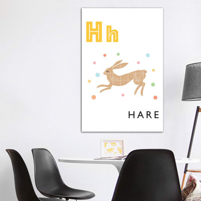 Alphabet Flash Card H - impression d'art graphique
