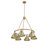 Felda 6 - Light Steel Dimmable Cone Chandelier-99998912-99998911