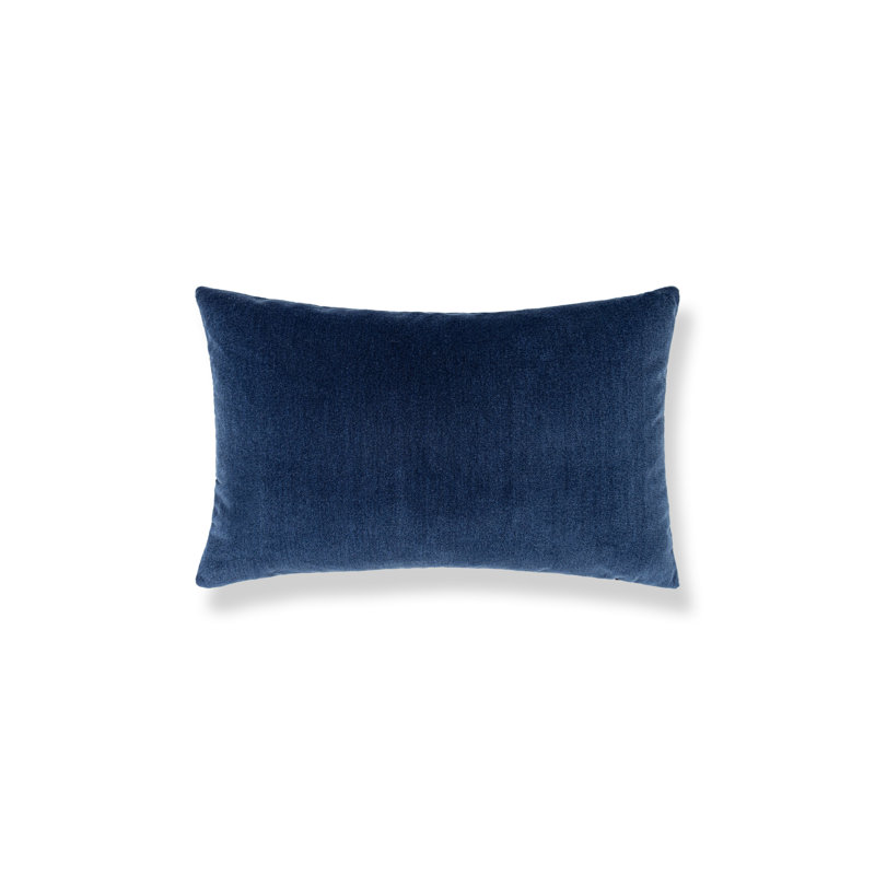 TUDOR VELVET PILLOW, Rectangle - 22"H x 14"W, Lapis