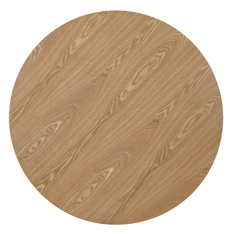 Stannos 36" Round Coffee Table with 4 Stools, Brown