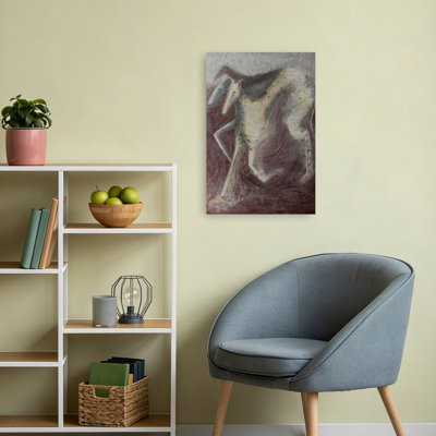 «The Hunt», impression abstraite et élégante sur toile de cheval éthéré