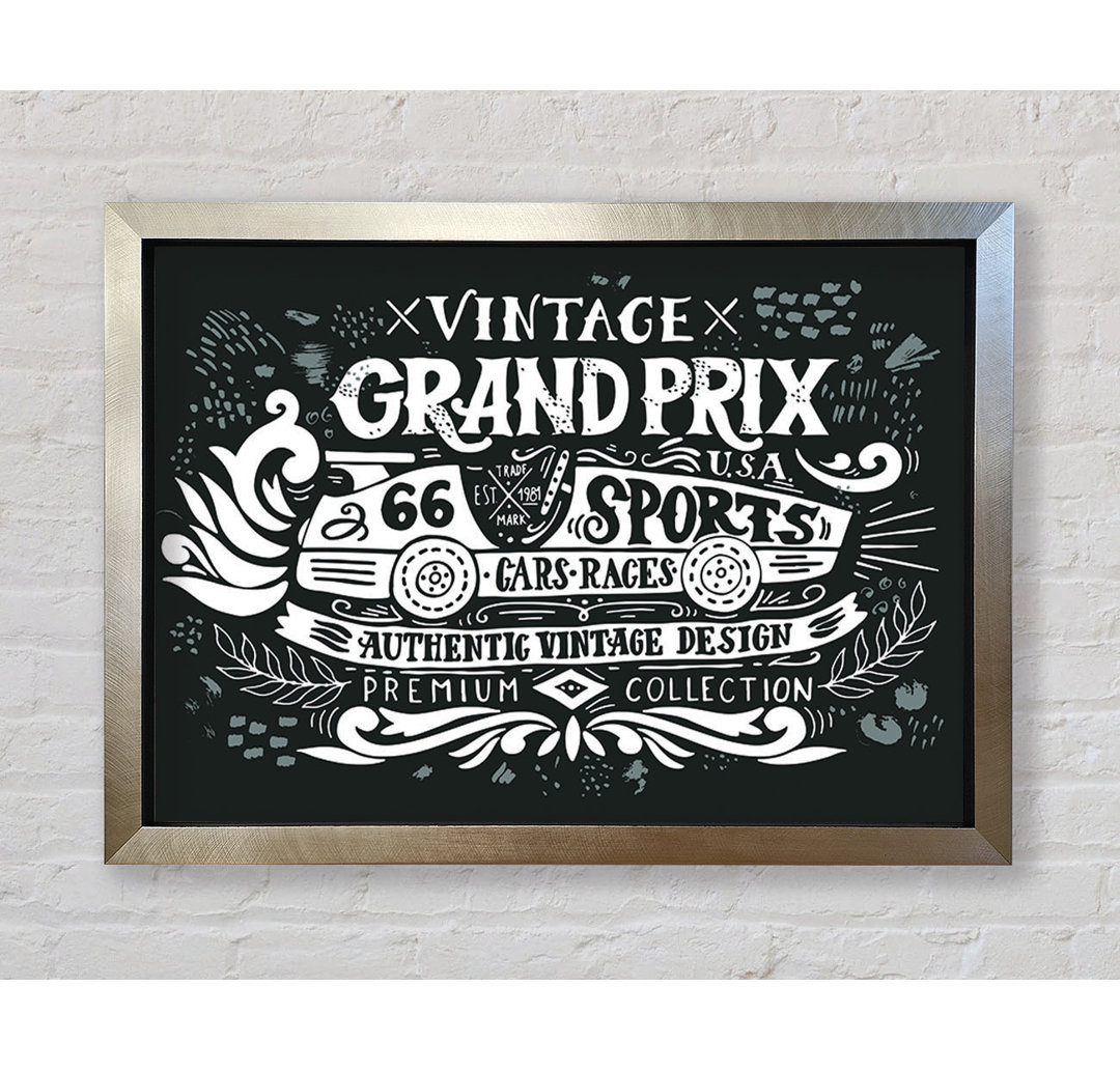 Vintage Grand Prix Typ - Druck