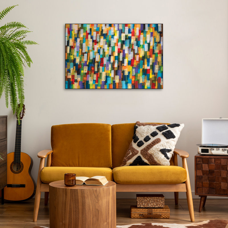 Impression sur toile en métal «Steppelix - Confetti II» par Liz Jardine