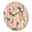 Flamant rose sur horloge murale Mid-Century-63893039