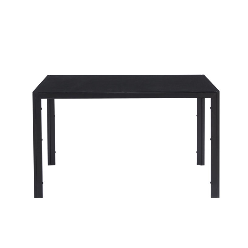Table de salle à manger rectangulaire, Noir, L 27,5 po x L 51,1 po