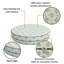 Decorative Indoor Outdoor Waterproof Round Cushion Cover, Patio Bar Stool UV Resistant Seat Cover-384905826