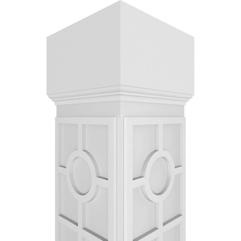 Colonne carrée Custerman Classic, H 96 po x l 7,62 po x P 7,62 po