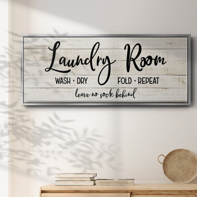 Leave No Sock Behind- Framed Canvas
