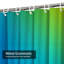 Rideau de douche multicolore vert mauve avec 12 crochets-1085991882