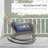 Outsunny Outdoor Wicker Adirondack Rocking Chair, Patio Rattan Rocker Chair With High Back, Seat Cushion, And Pillow For Garden, Porch, Balcony, Dark Blue-1697609340