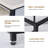White Macaubas End Table