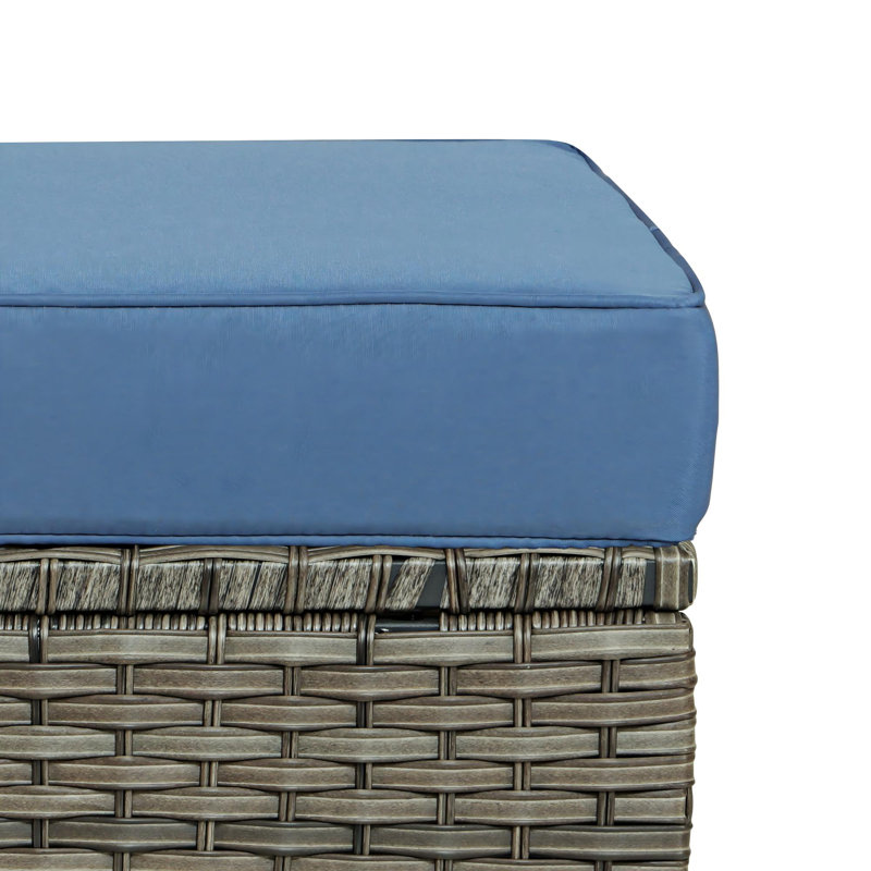 Mapleview Outdoor 3-piece Patio Set, Navy Blue, Brown
