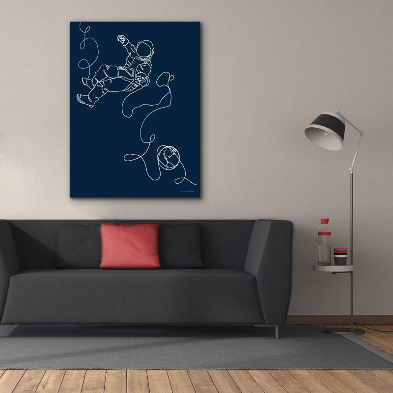 Toile épique «Lines In Space 1» par Kamdon Kreations, 40 po x 54 po, H 54 po x l 40 po
