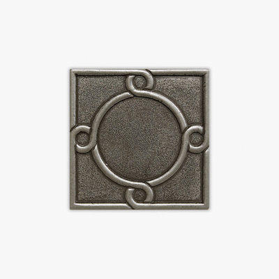 Pewter Natural Threads 4x4 Decorative Insert