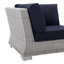 Chaise de coin d'extérieur Conway Sunbrella-712126392