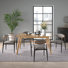Clancy Mid-Century Modern Tapered Dining Set - Dining Table And 4 Chairs