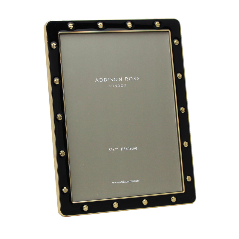 Médaillon 5 x 7, Or/noir