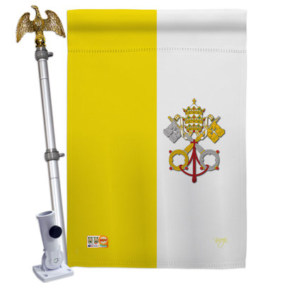Ensemble de drapeaux en polyester 2 côtés 40 x 28 po
