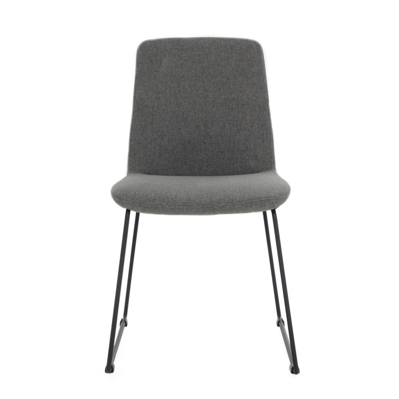 Chaise de salle à manger rembourrée Stess, Gris chaleureux