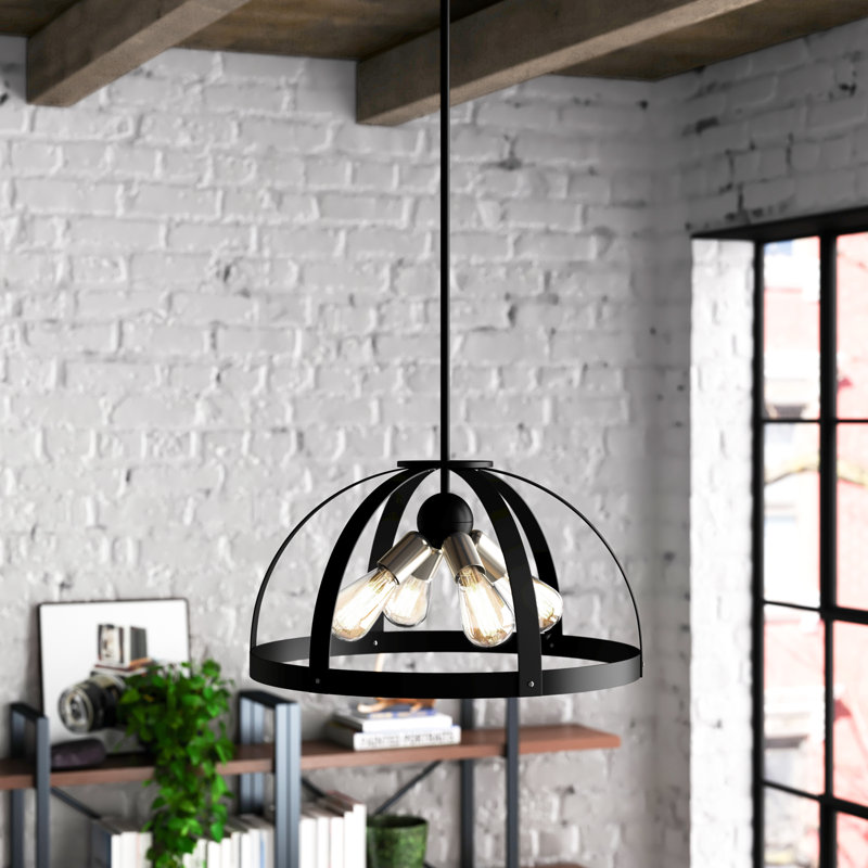 Lustre géométrique à 4 lumières Calloway