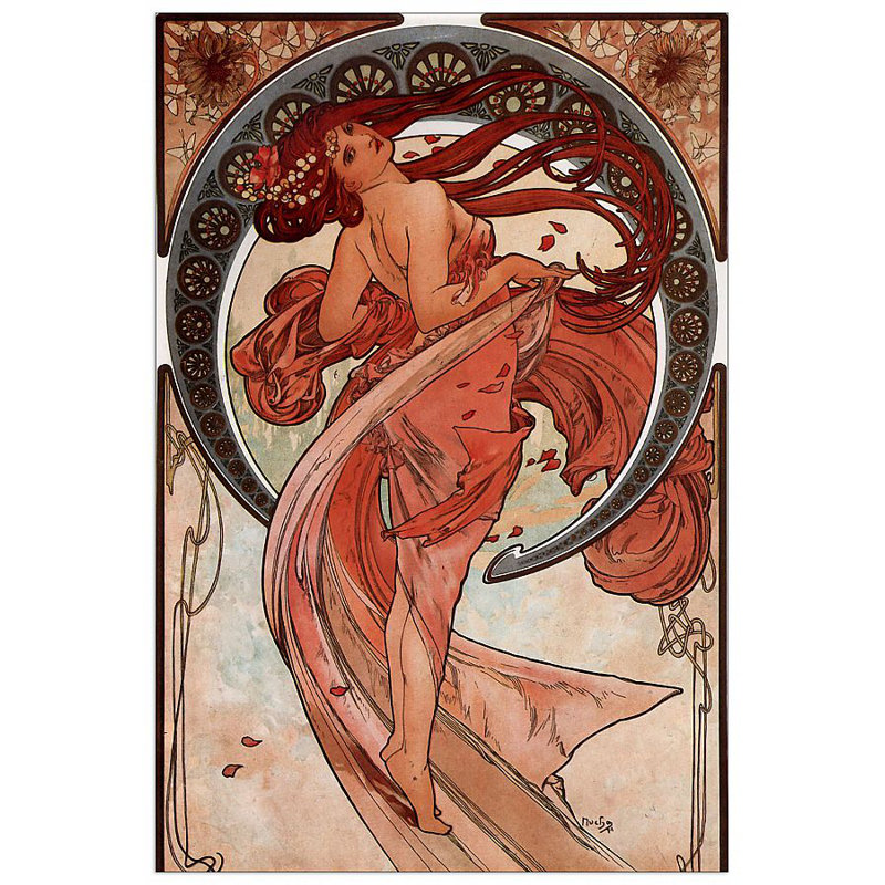 Mucha Alphonse - Wrapped Canvas Print, 90cm H x 60cm W x 1.8cm D
