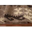 Tapis brun à motif géométrique Kilim 5 x 6