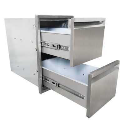 Stainless Steel Outdoor Kitchen Drawer With Effortless Glide Rails