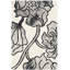 Tapis floral en laine et en coton touffeté à la main de couleur ivoire / gris clair Coleman-22212378