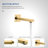10inch 3 Function Wall Mount Complete Rainfall Shower System with Rough in-Valve-62520461