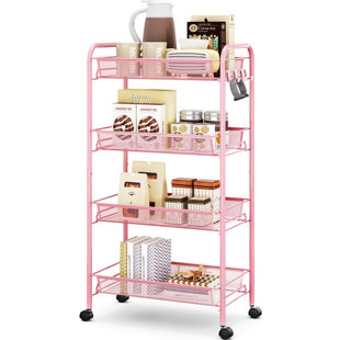 32.6'' H x 10.2'' W Utility Cart with Wheels