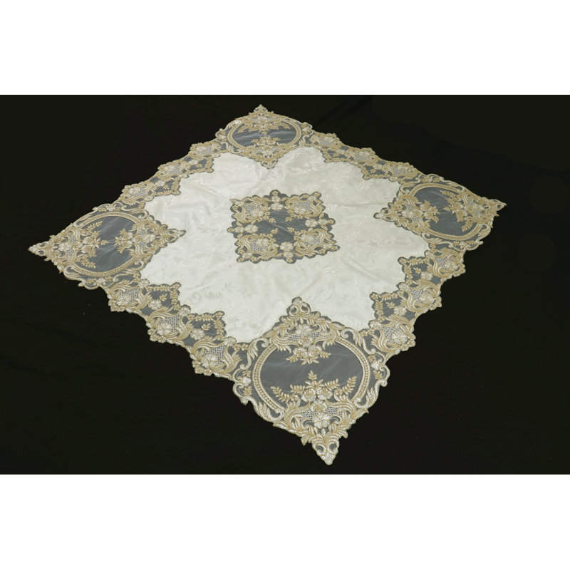 Plateau de table Mcfarlin, Yellow Damask