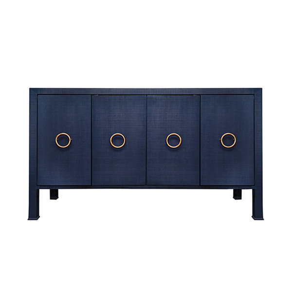 Linen Wrapped Credenza