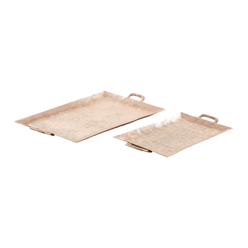 Alease Aluminum Tray - Set of 2
