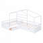 Lit plateforme House avec trois tiroirs de rangement-503122657