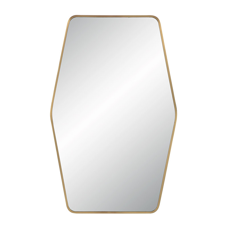 Dresden Stainless Steel Hexagon Wall Mirror
