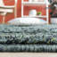 Tapis vert foncé / noir tissé à plat à la main Hartzler-2080959920