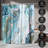 Abstract Shower Curtain Marble Petroleum by PI Creative Art-101756657
