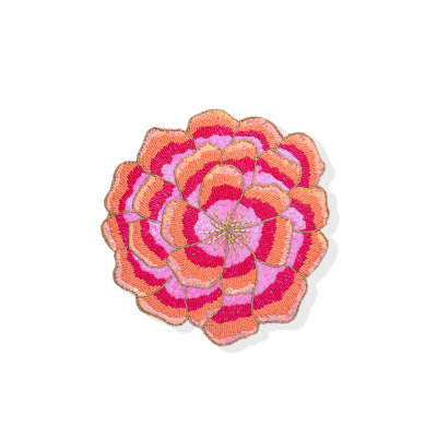 The "Peony Sunset" Beaded Charger