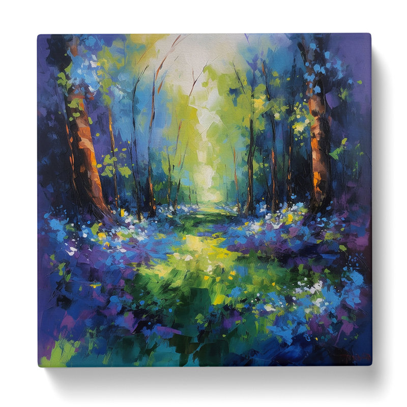 Bluebell Expressionism No.5 - No Frame Print, 35cm H x 35cm W x 3cm D