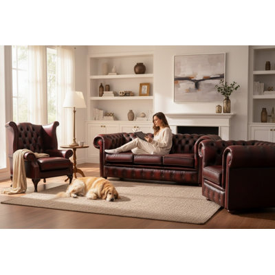 5 Seater Genuine Leather Sofa