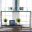Saniyah 121.92cm Glass Top Console Table-1386295307