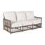 Newport 79" Wide Outdoor Wicker Patio Sofa with Cushions-70044841-70044857-84544971