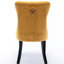 Paire de chaises de salle à manger en velours, 2, doré, Sw2001gl - Style Mid-Century moderne pour un look doré recouvert de capitonnage, rehausse votre pièce-1711290730-1711290732