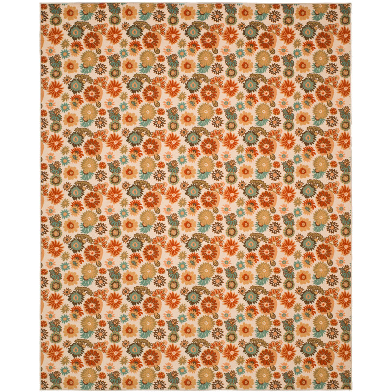 Metropolis Performance Floral Rug, Rectangle 8' x 10'